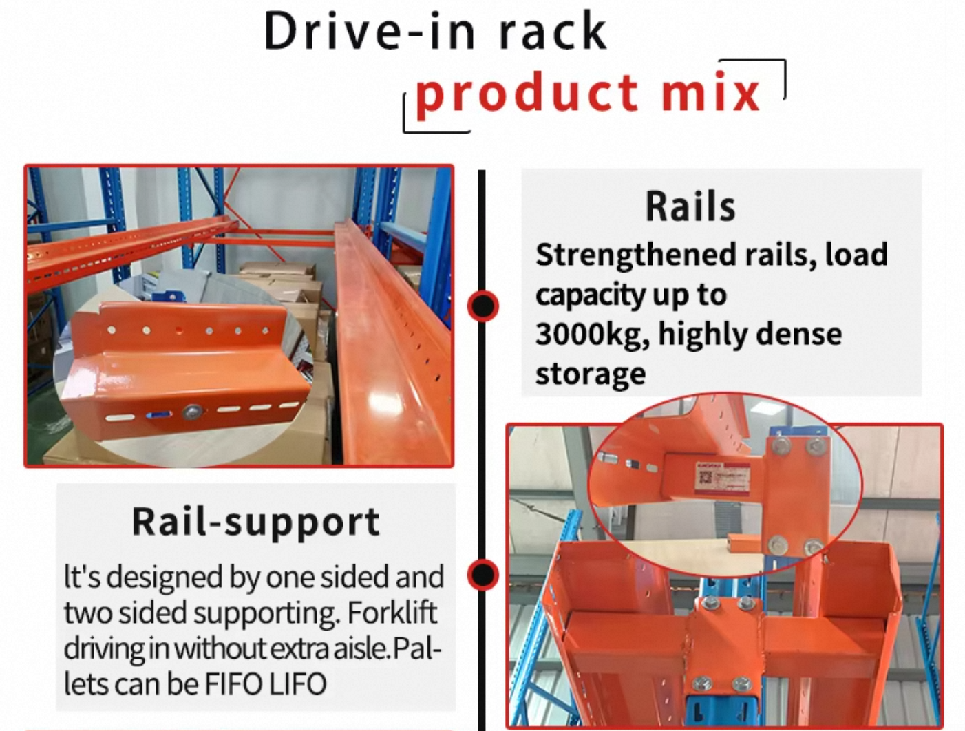 Industrial pallet rack upright and beam frame