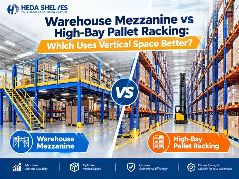 Perbandingan mezanin gudang dan rak palet high-bay