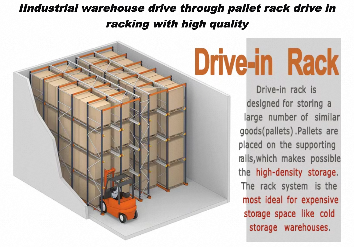 Warehouse pallet storage shelf component