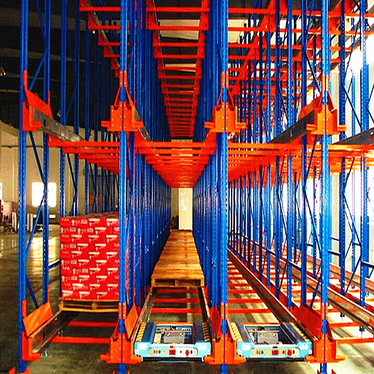 Sistem Rak Penyimpanan Gudang Otomatis ISO CE 1500kg dengan Palet Logam dan Kontrol Jarak Jauh Radio Shuttle.