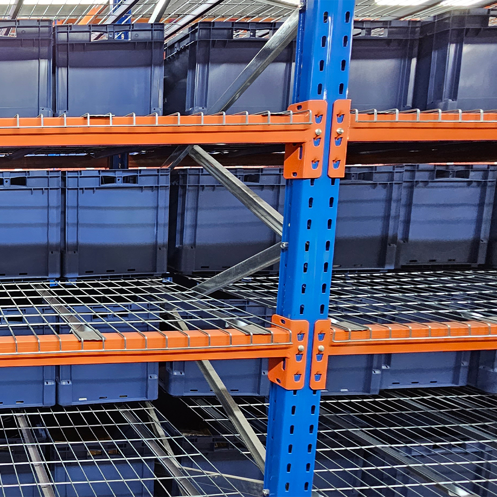 Untuk Jracking Sistem Rak Palet Selektif Tugas Berat Berkualitas Tinggi 5 Lapisan Rak Baja untuk Perlindungan Korosi Karpet