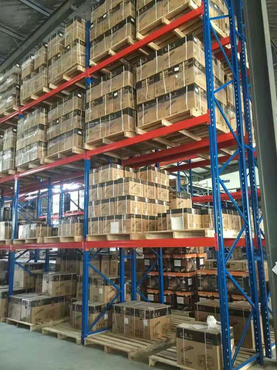 Sistem Rak Gudang Baja Tugas Berat untuk Pabrik, Rak Penahan Beban Kuat, Dapat Disesuaikan, Anti Korosi, Tahan Lembap, Tanpa Baut