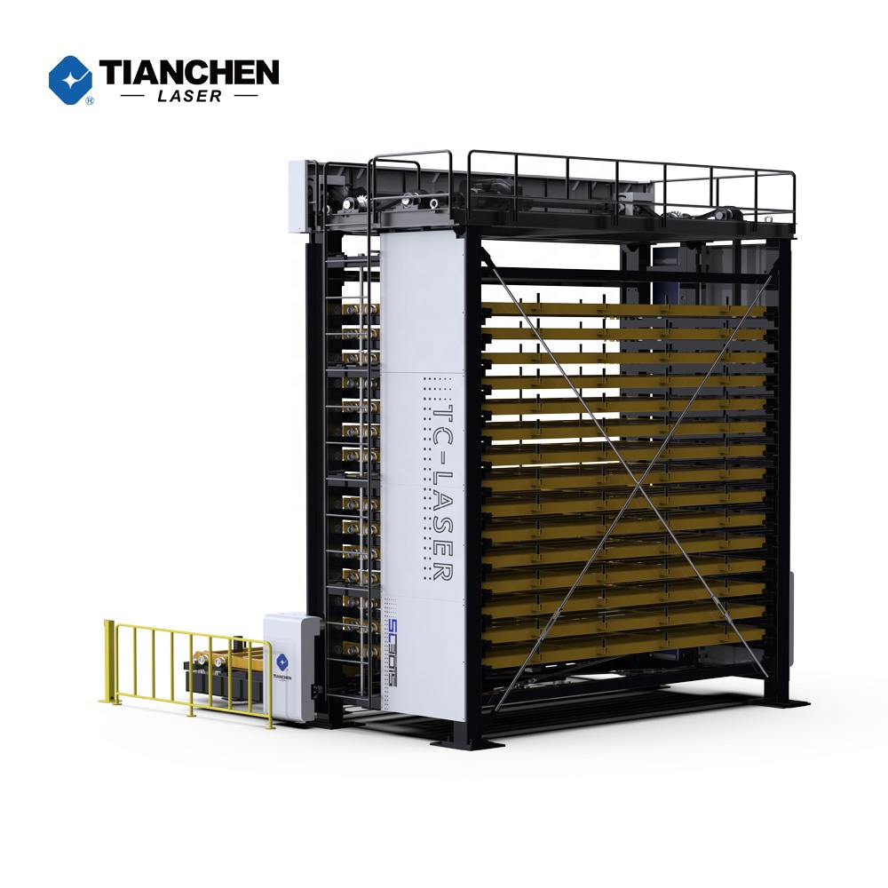 Tianchen Steel Sheet Metal Warehouse Rack Storage Tower Automatic Vertical SL Series 3015/4020/6015 Heavy Duty Corrosion