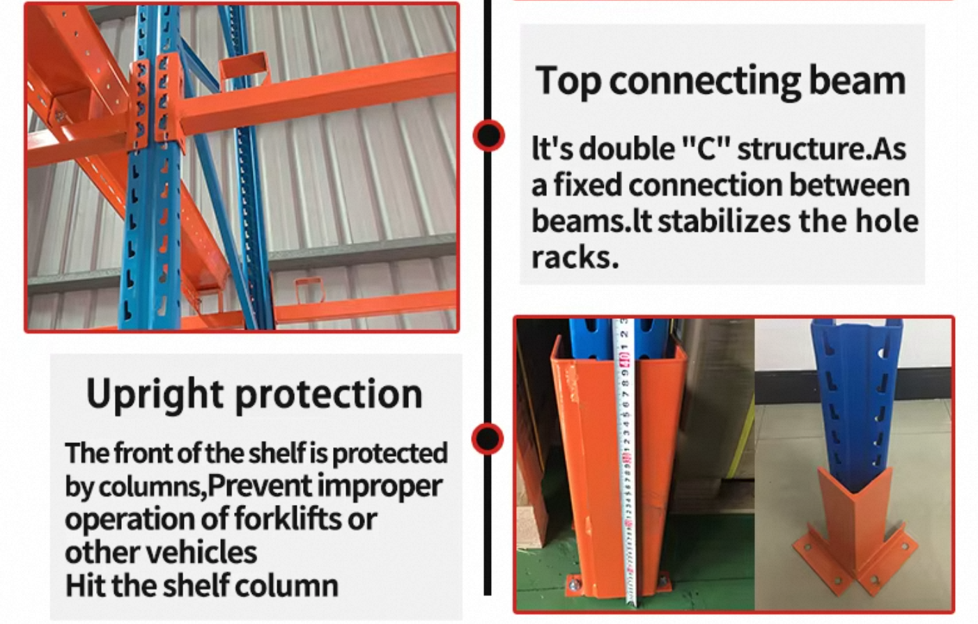 Industrial storage rack layout