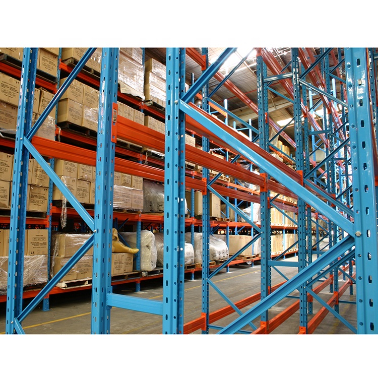 Untuk Jracking Sistem Rak Palet Selektif Tugas Berat Berkualitas Tinggi 5 Lapisan Rak Baja untuk Perlindungan Korosi Karpet