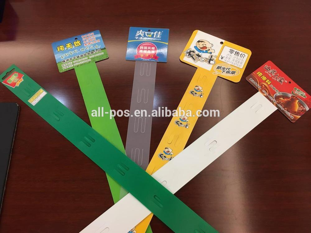 Supermarket PP Plastic Hanging for Potato Chip Rack with Metal Hooks for Merchandise Display-Customized Color & Length