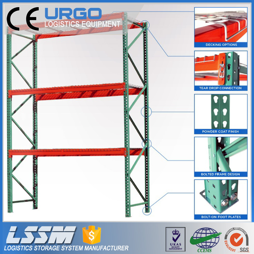 US Market Heavy Duty Teardrop Pallet Rack