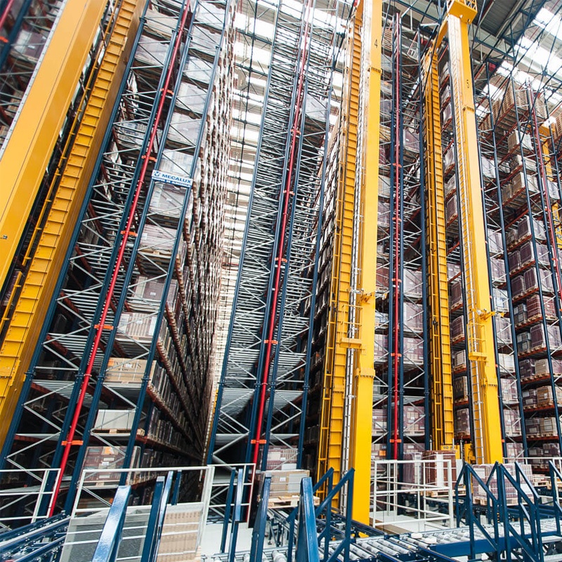 Sistem Rak Gudang Tugas Berat Cerdas Otomatis Penuh yang Dapat Disesuaikan untuk Industri Elektronik ASRS