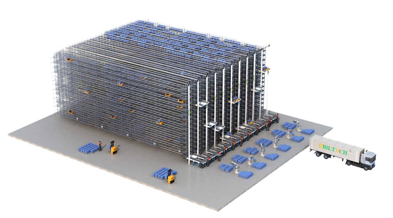 Multi Shuttle Warehouse Layout