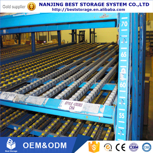Rak Karton Aliran Gravitasi Kapasitas Penyimpanan Tinggi dari Best Storage System