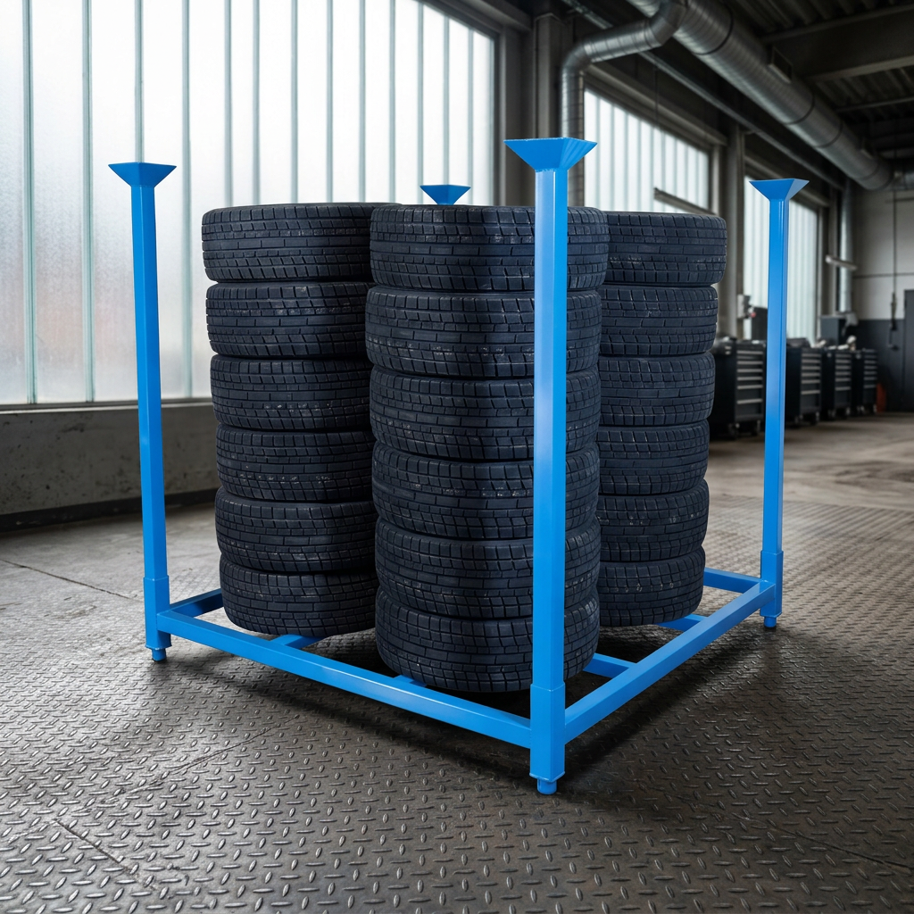 Sistem Rak Palet Baja Modular Tugas Berat XINMIEDA Anti Karat, Berdiri Bebas, Manajemen Kargo Curah, Kapasitas 1500kg, Dapat Dilipat