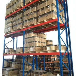 Rak Penyimpanan Gudang Palet Tugas Berat dengan Tinggi yang Dapat Diatur, Baja Canai Dingin, Dilapisi Bubuk, Kustomisasi Tanpa Baut