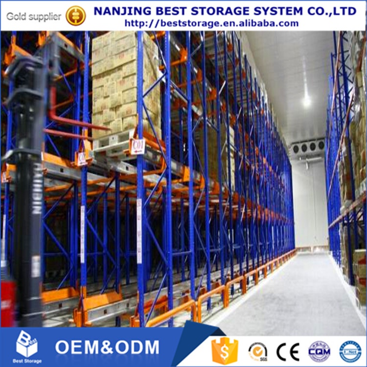Sistem Rak Penyimpanan Gudang Otomatis ISO CE 1500kg dengan Palet Logam dan Kontrol Jarak Jauh Radio Shuttle.