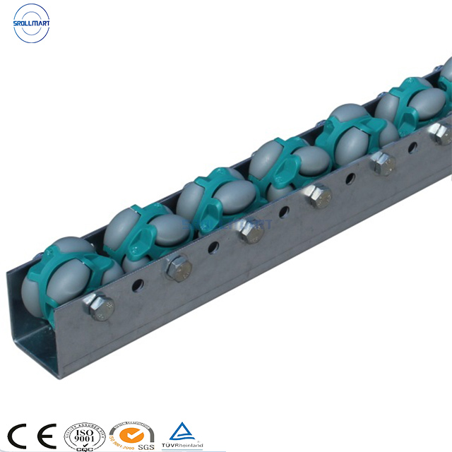 Roda Omni-directional Fleksibel, Rel Aliran Rol, Rak untuk Konveyor Palet Gravitasi di Tanah