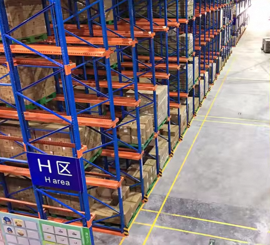 Drive in pallet rack structure design