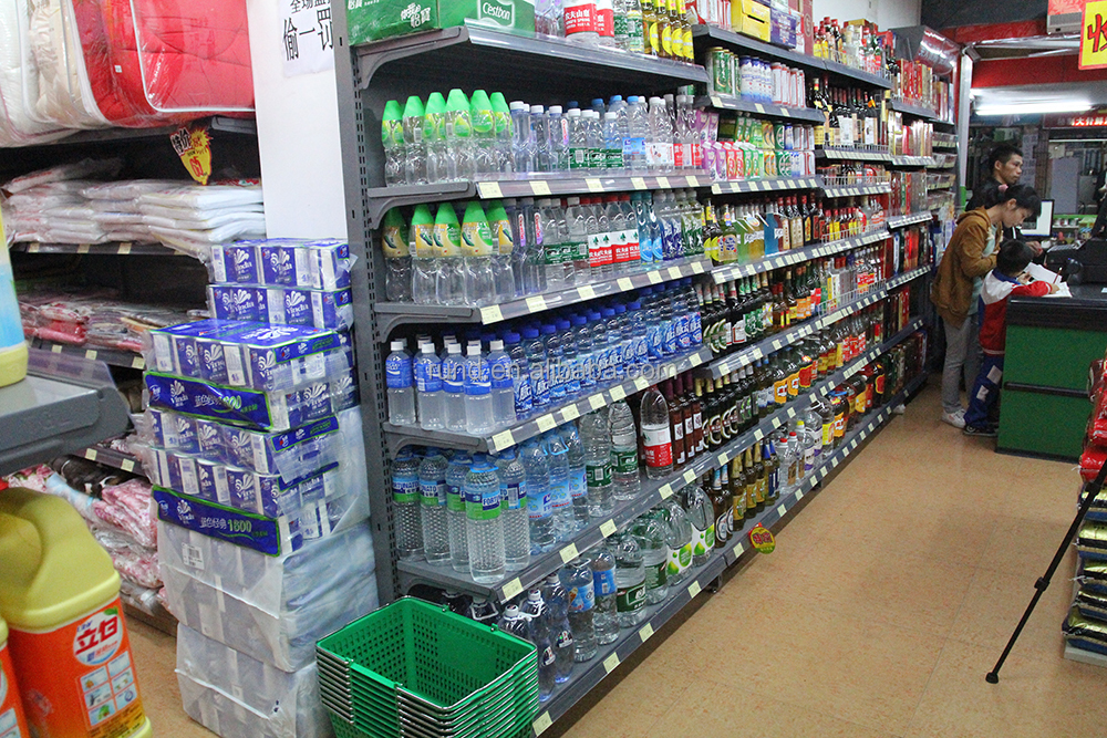 Rak Display Kayu dan Logam untuk Toko Kelontong/Supermarket, Rak Dinding Kayu, Rak Display Kayu, Rak Pajangan Kayu, Rak Display Kayu, Rak Dinding Supermarket, Rak Kayu Terlaris