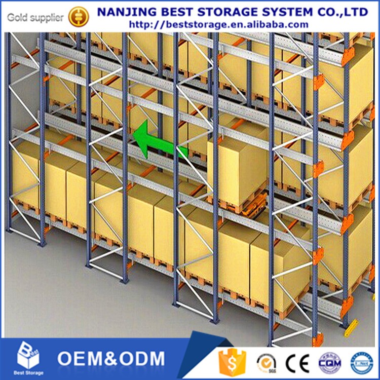 1500kg ISO CE Automatic Warehouse Storage Metal Pallet Rack Remote Control Radio Shuttle Racking System