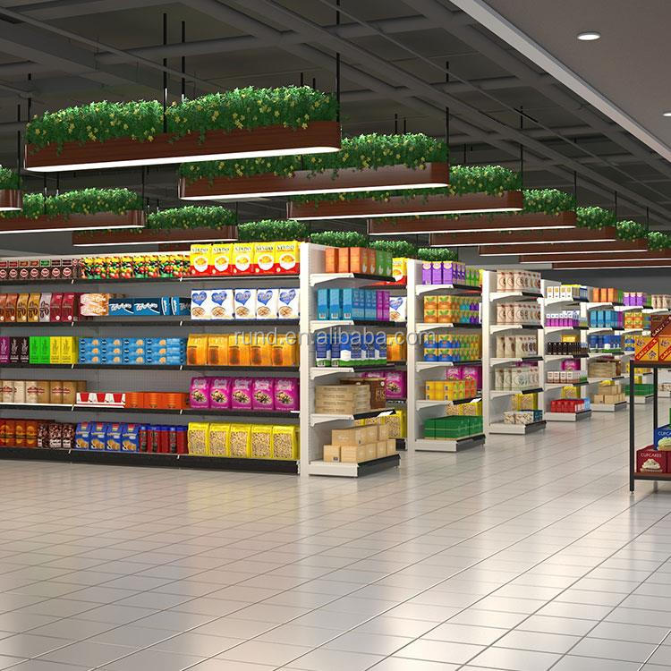 Rak Supermarket, Perlengkapan Rak, Panel Belakang Papan Berlubang, Rak Toko Ritel, Rak Display, Rak untuk Pengemasan Karton Umum, Baja Q235B