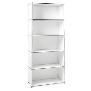 Rak Buku Modular Kombinasi Lemari Pajangan INS Modul Konvertibel Modern Sederhana Rak Buku Stainless Steel