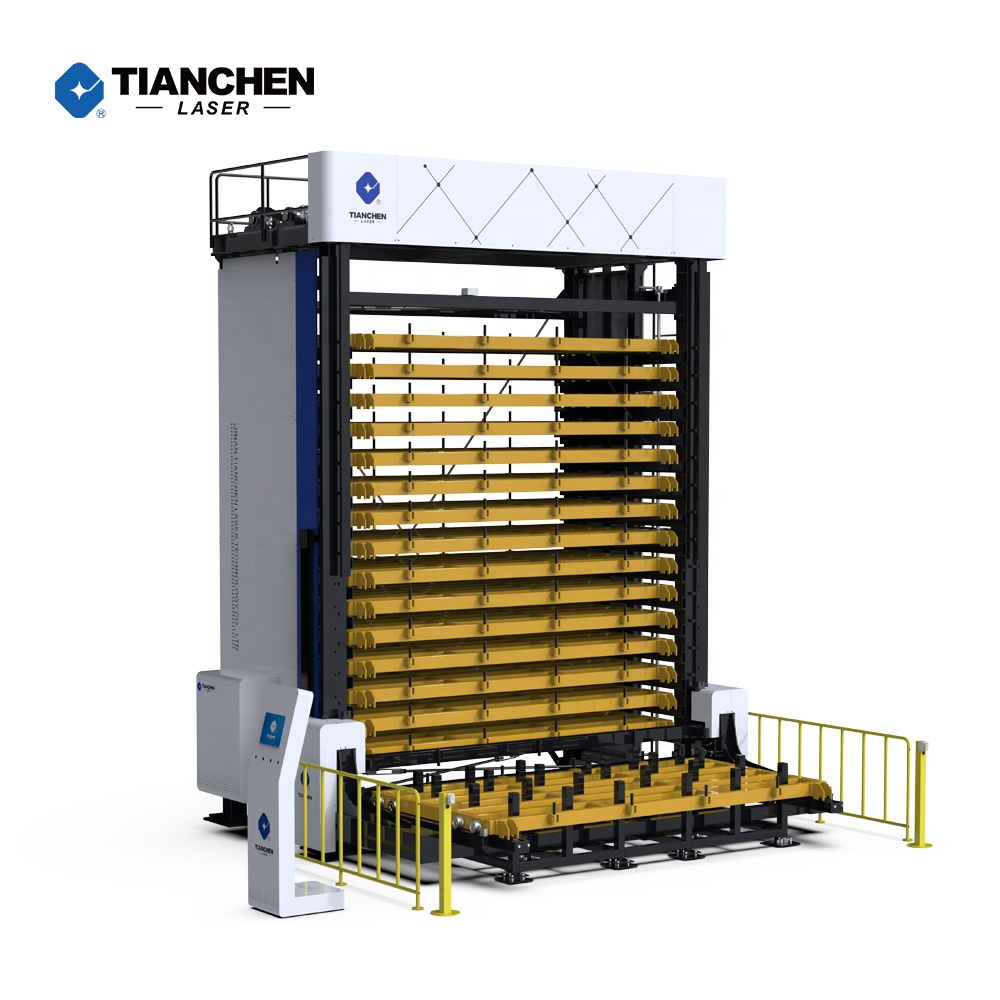 Tianchen Steel Sheet Metal Warehouse Rack Storage Tower Automatic Vertical SL Series 3015/4020/6015 Heavy Duty Corrosion