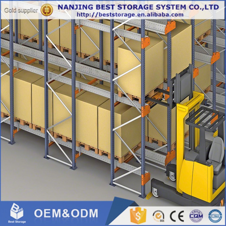 1500kg ISO CE Automatic Warehouse Storage Metal Pallet Rack Remote Control Radio Shuttle Racking System