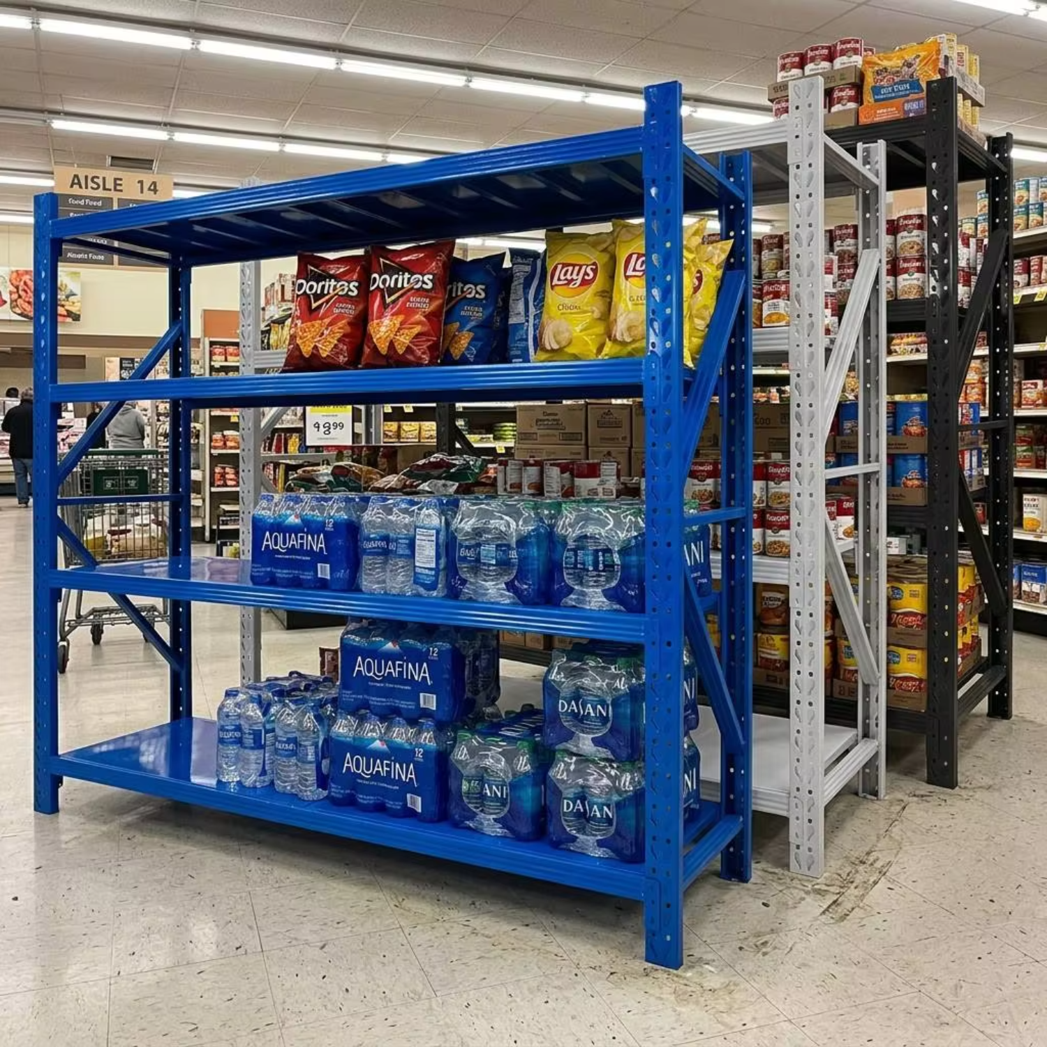 Heavy Duty Warehouse Shelving Industrial Steel Storage Rack 500kg Capacity Per Tier Adjustable Metal Racking System