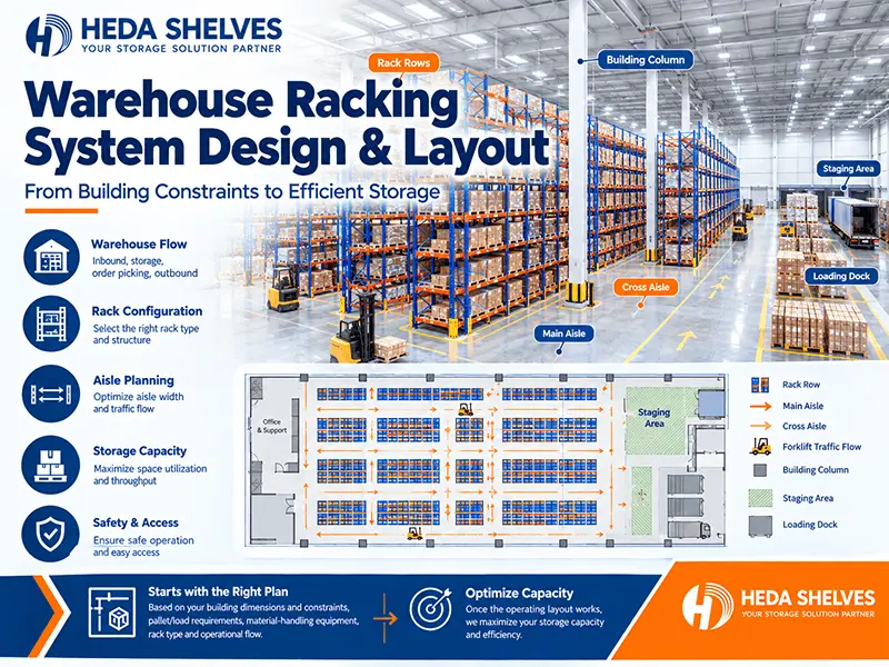 Desain dan Layout Sistem Rak Gudang