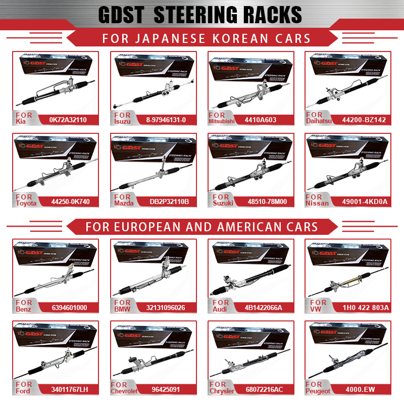 GDST Sistem Kemudi Otomatis Suku Cadang Mobil Power Steering Rack Untuk Toyota Honda Nissan VW Audi BMW Benz Mazda Suzuki Ford Mitsubishi