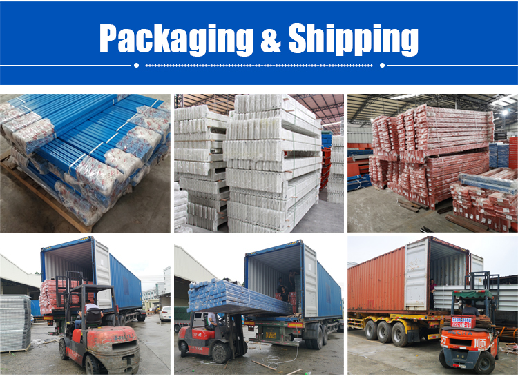 Packing and Shipping Metal Shelves
