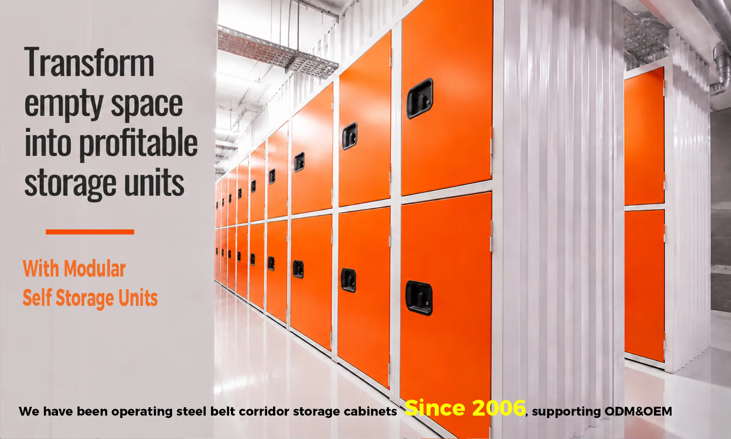 Modular Self Storage Locker Steel Cabinet with Lock Galvanized Metal Storage Unit for Commercial Warehouse Storage Solution