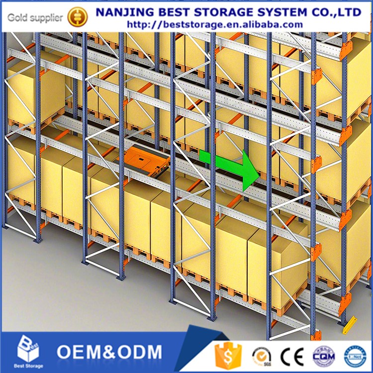 1500kg ISO CE Automatic Warehouse Storage Metal Pallet Rack Remote Control Radio Shuttle Racking System