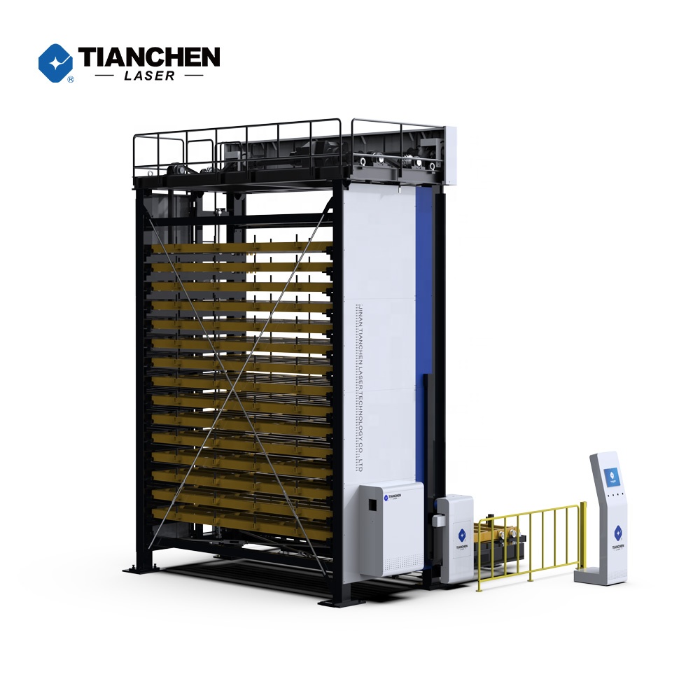 Tianchen Steel Sheet Metal Warehouse Rack Storage Tower Automatic Vertical SL Series 3015/4020/6015 Heavy Duty Corrosion