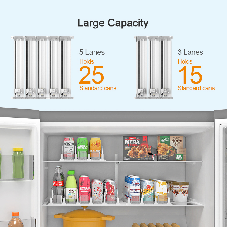 Soda Can Organizer for Fridge Instalasi