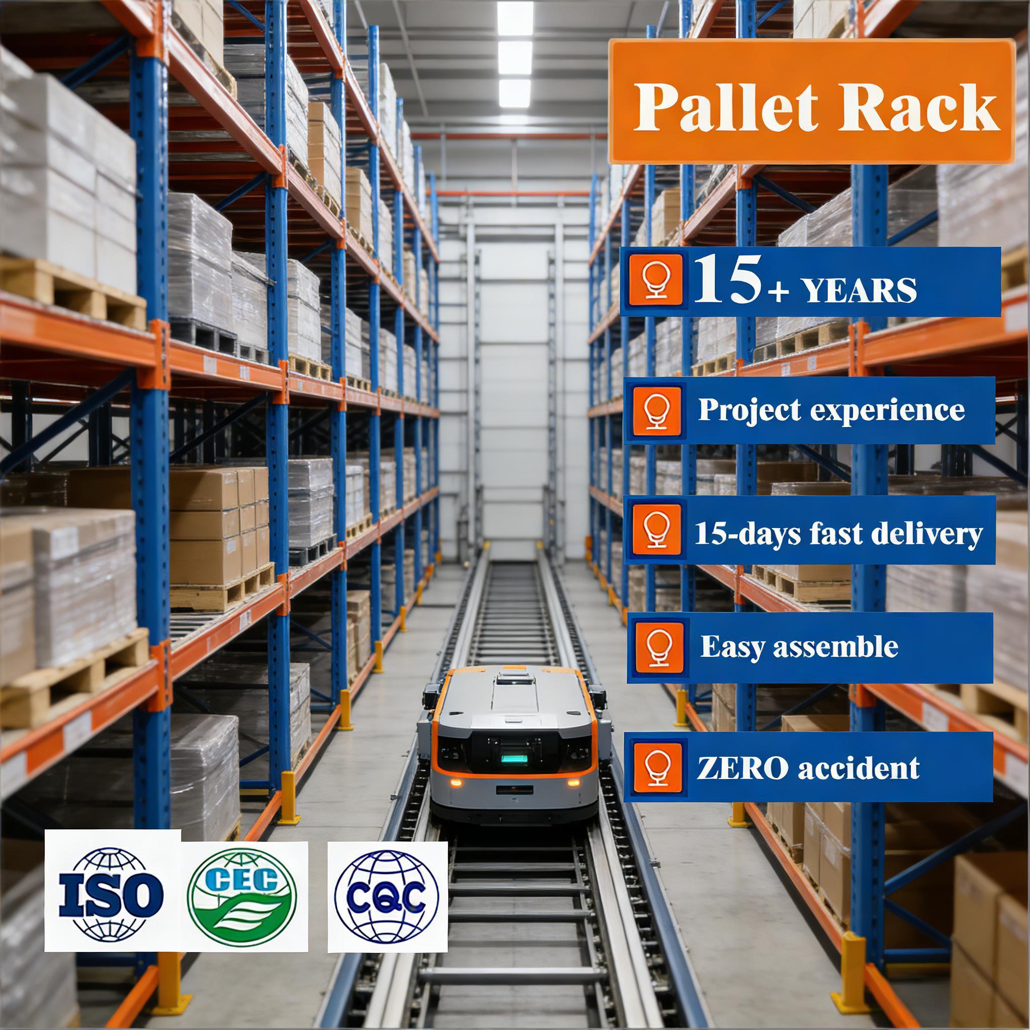 Rak Penyimpanan Logam 1000kg, Rak Palet, Sistem Rak Gudang, Rak Susun, Rak