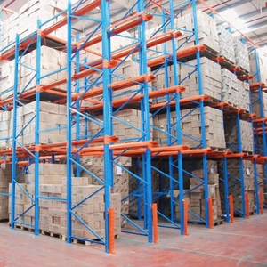 Sistem Rak Penyimpanan Palet Baja Tahan Lama untuk Manajemen Logistik FIFO di Pusat Distribusi Besar
